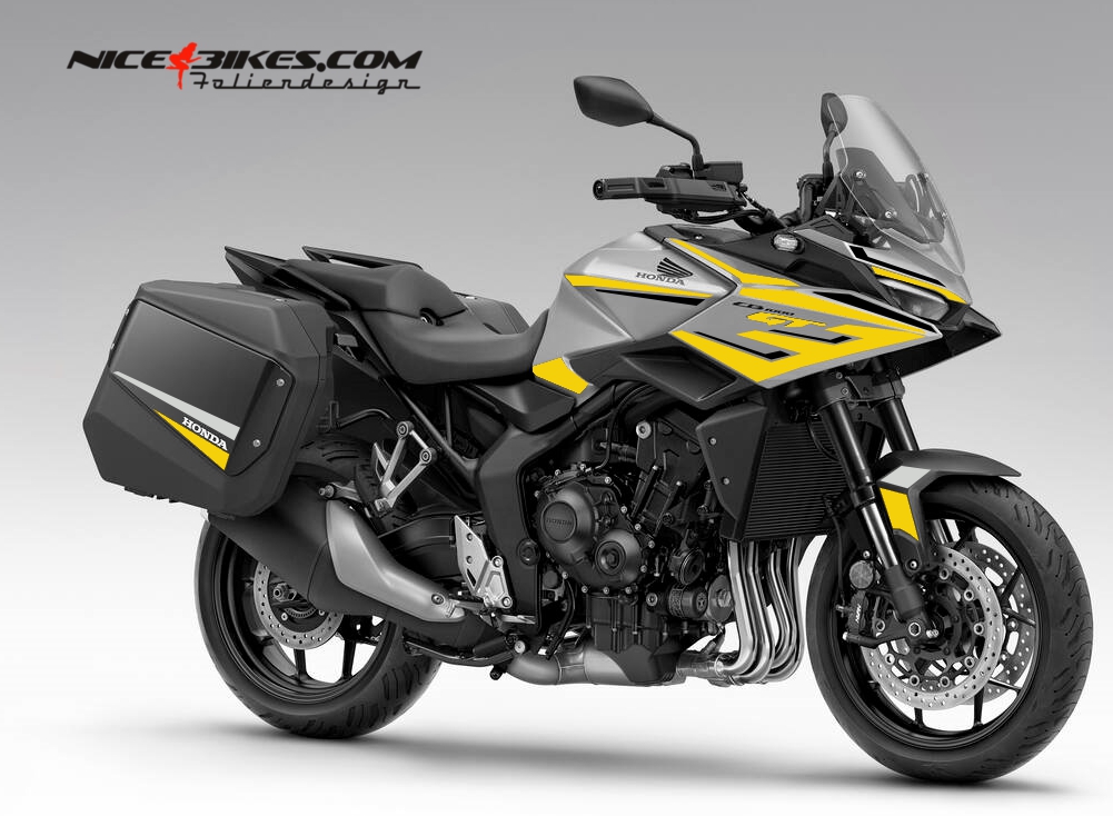 Motorrad Foliendesigns und Dekore - Honda CB1000GT Hornet Yellow - H.CB1GT.26G.021 Hornet Yellow Honda CB1000GT Hornet Yellow
