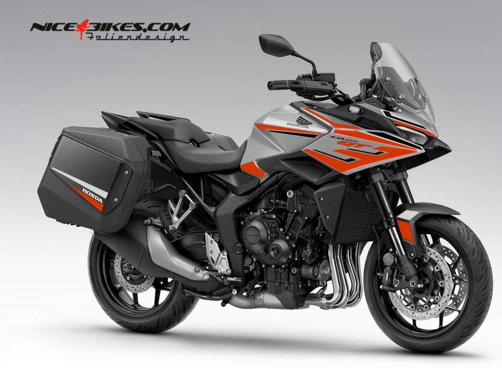 Motorrad Foliendesigns und Dekore - Honda CB1000GT Evil Orange - H.CB1GT.26G.034 Evil Orange Honda CB1000GT Evil Orange