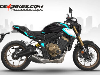 Motorrad Foliendesigns und Dekore - Shop - H.CB650.23.053 Light Blue Foliendesign Honda CB650R 2023 Light Blue