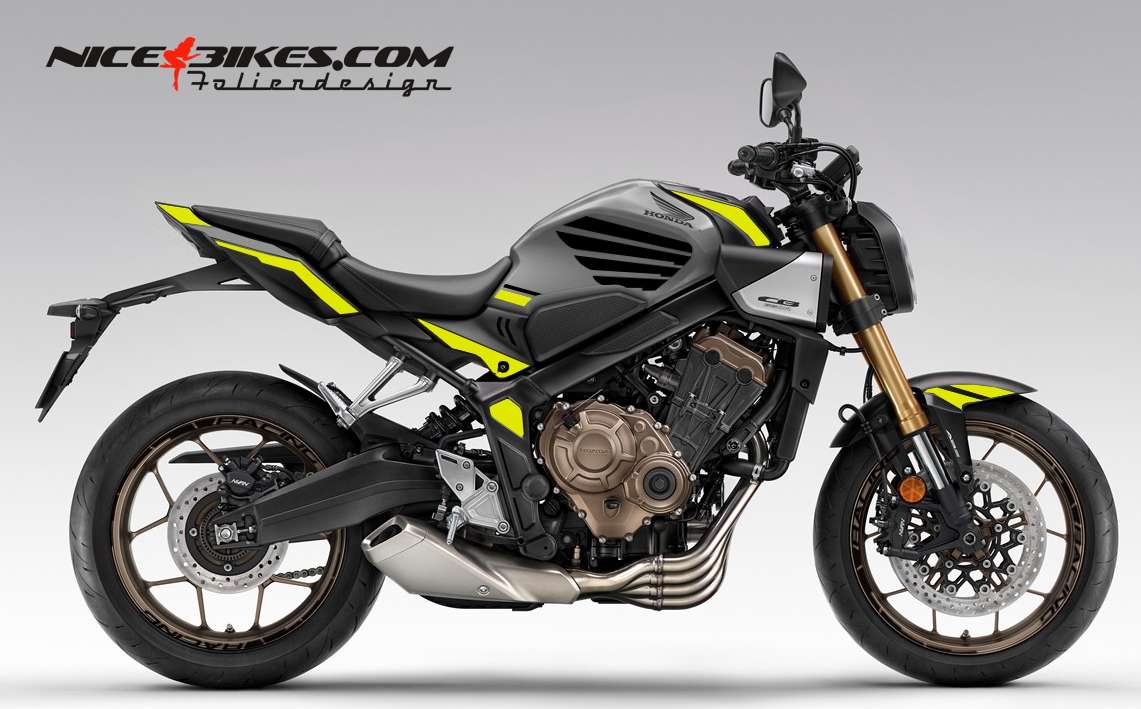 Motorrad Foliendesigns und Dekore - Honda CB650R Hornet Yellow - H.CB650R.26G.021 Hornet Yellow Honda CB650R Hornet Yellow