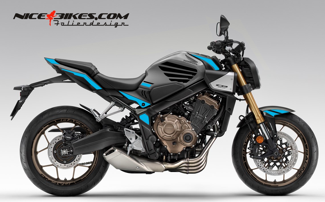 Motorrad Foliendesigns und Dekore - Honda CB650R Light Blue - H.CB650R.26G.053 Light Blue Honda CB650R Light Blue