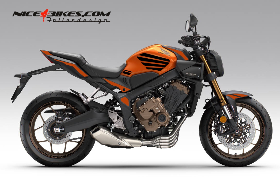 Motorrad Foliendesigns und Dekore - Honda CB650R 070 Magic Black - H.CB650R.26O. 070 Magic Black Honda CB650R 070 Magic Black