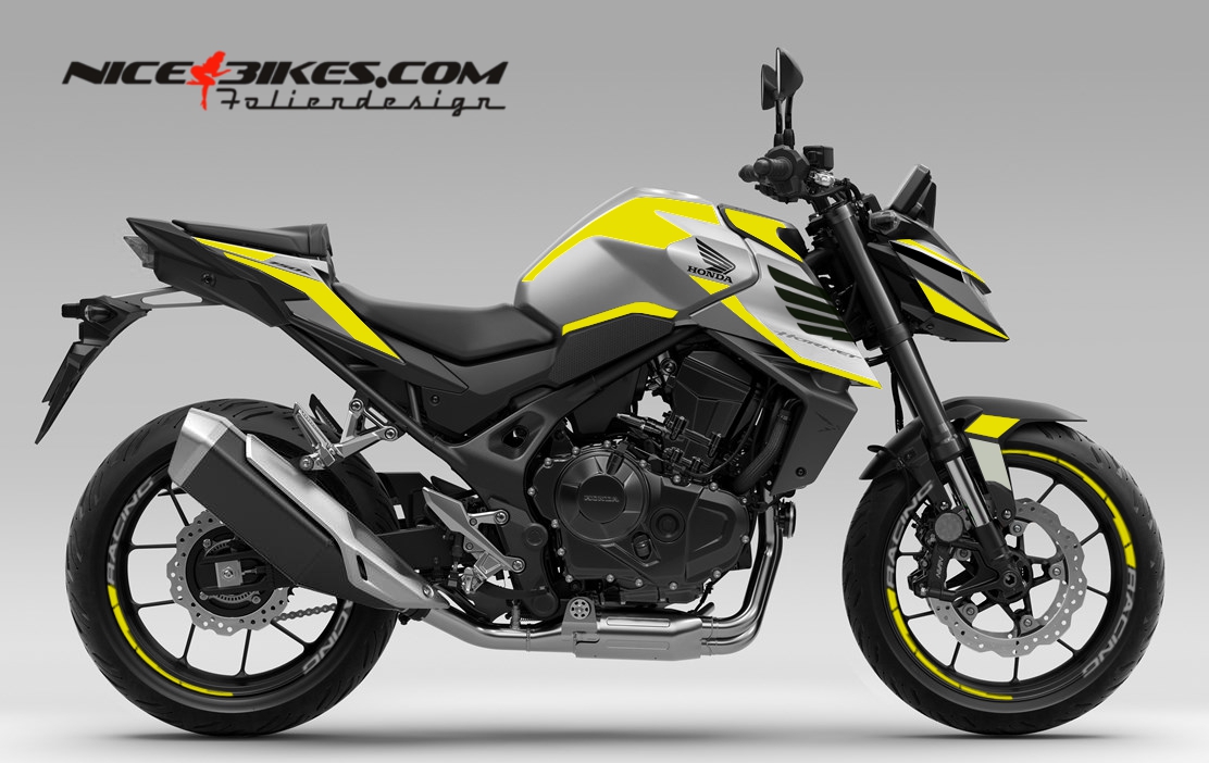 Motorrad Foliendesigns und Dekore - Honda CB750 Hornet Hornet Yellow - H.CB750H.26G.021 Hornet Yellow Honda CB750 Hornet Hornet Yellow