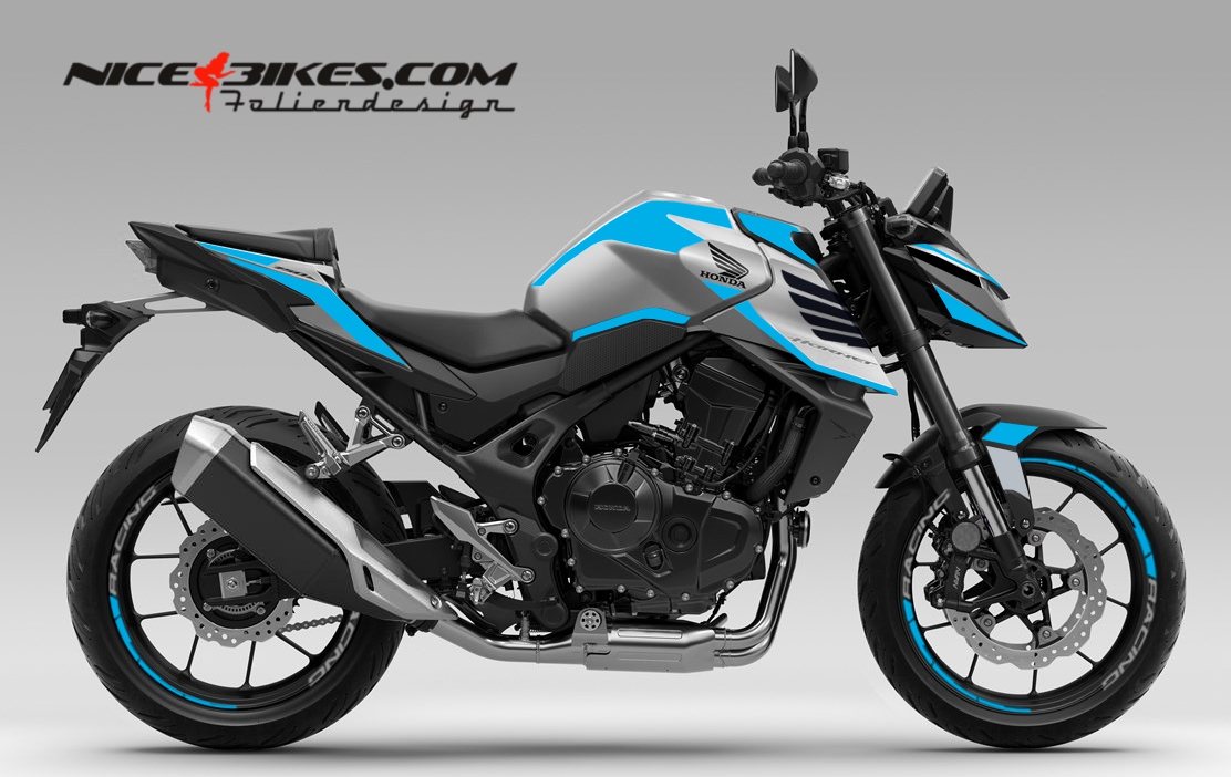 Motorrad Foliendesigns und Dekore - Honda CB750 Hornet Light Blue - H.CB750H.26G.053 Light Blue Honda CB750 Hornet Light Blue
