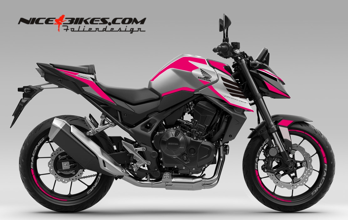 Motorrad Foliendesigns und Dekore - Honda CB750 Hornet Pretty Pink - H.CB750H.26G.077 Pretty Pink Honda CB750 Hornet Pretty Pink