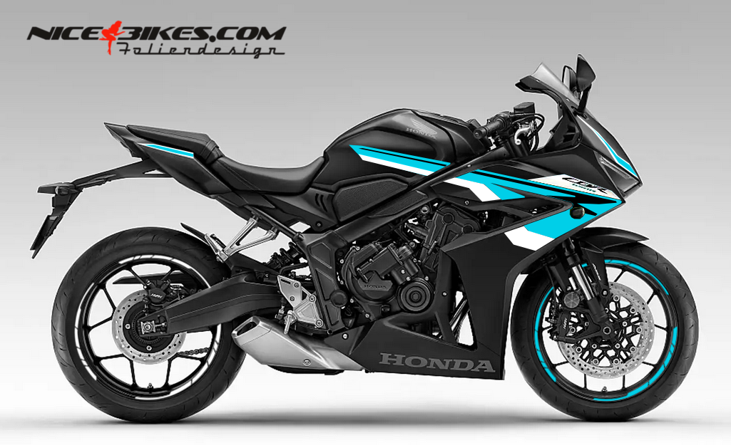 Motorrad Foliendesigns und Dekore - Honda CBR650R Light Blue - H.CBR650R.26.053 Light Blue Honda CBR650R Light Blue
