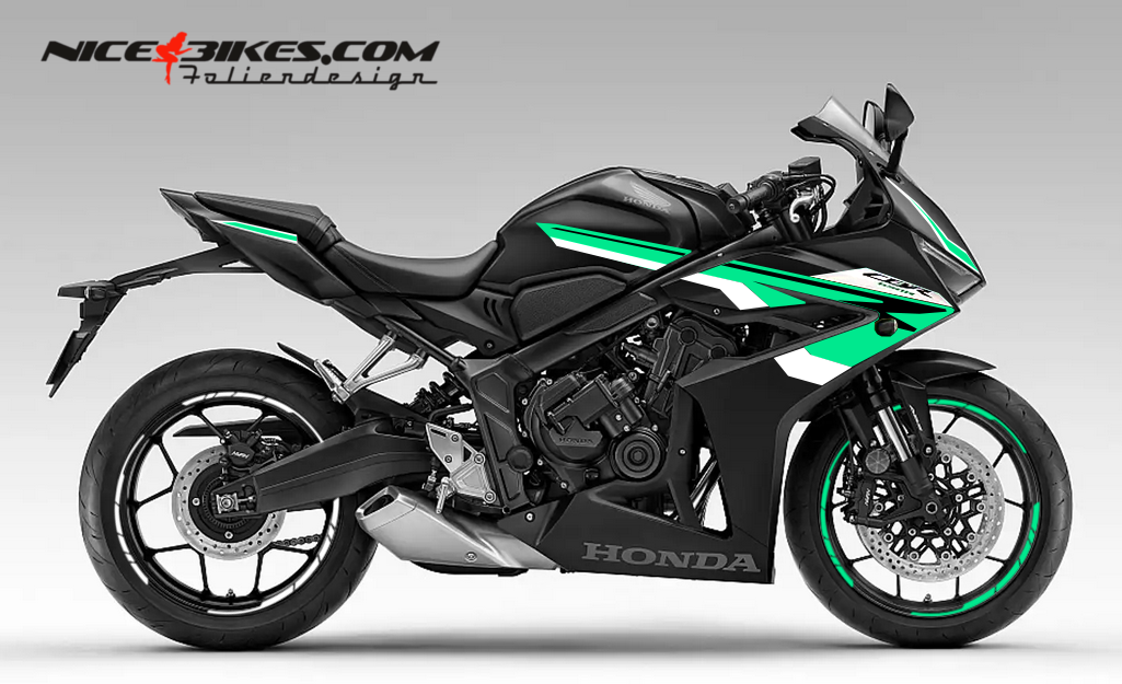 Motorrad Foliendesigns und Dekore - Honda CBR650R Miami Blue - H.CBR650R.26.501 Miami Blue Honda CBR650R Miami Blue