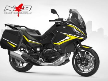 Motorrad Foliendesigns und Dekore - Shop - H.NT11.23.021 Hornet Yellow Foliendesign Honda NT1100 2023 Hornet Yellow