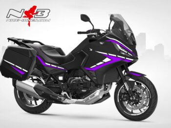 Motorrad Foliendesigns und Dekore - Shop - H.NT11.23.080 Manga Violett Foliendesign Honda NT1100 2023 Manga Violett