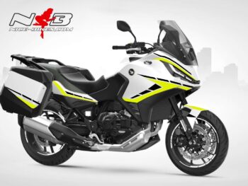 Motorrad Foliendesigns und Dekore - Shop - H.NT11.23W.021 Hornet Yellow Foliendesign Honda NT1100 2023-W Hornet Yellow