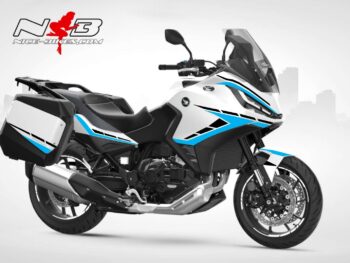 Motorrad Foliendesigns und Dekore - Shop - H.NT11.23W.053 Light Blue Foliendesign Honda NT1100 2023-W Light Blue
