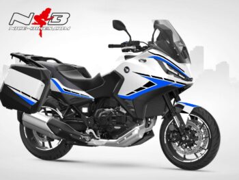 Motorrad Foliendesigns und Dekore - Shop - H.NT11.23W.057 Racing Blue Foliendesign Honda NT1100 2023-W Racing Blue