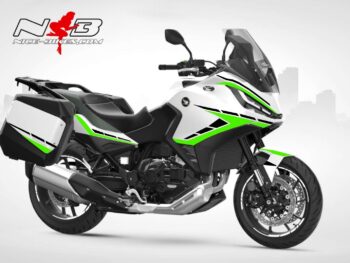 Motorrad Foliendesigns und Dekore - Shop - H.NT11.23W.064 Limegreen Foliendesign Honda NT1100 2023-W Limegreen