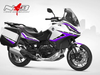 Motorrad Foliendesigns und Dekore - Shop - H.NT11.23W.080 Manga Violett Foliendesign Honda NT1100 2023-W Manga Violett