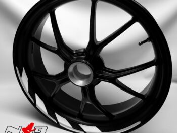 Motorrad Foliendesigns und Dekore - Shop - Hera 010 Racing White Hera Felgendekor Racing White