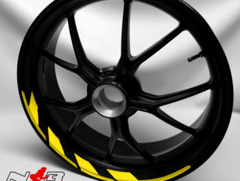 Motorrad Foliendesigns und Dekore - Shop - Hera 021 Hornet Yellow Hera Felgendekor Hornet Yellow