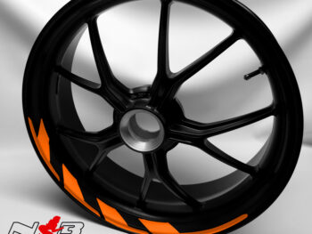 Motorrad Foliendesigns und Dekore - Shop - Hera 034 Evil Orange Hera Felgendekor Evil Orange