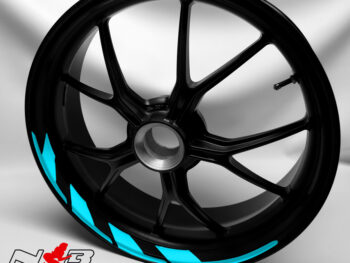 Motorrad Foliendesigns und Dekore - Shop - Hera 053 Light Blue Hera Felgendekor Light Blue