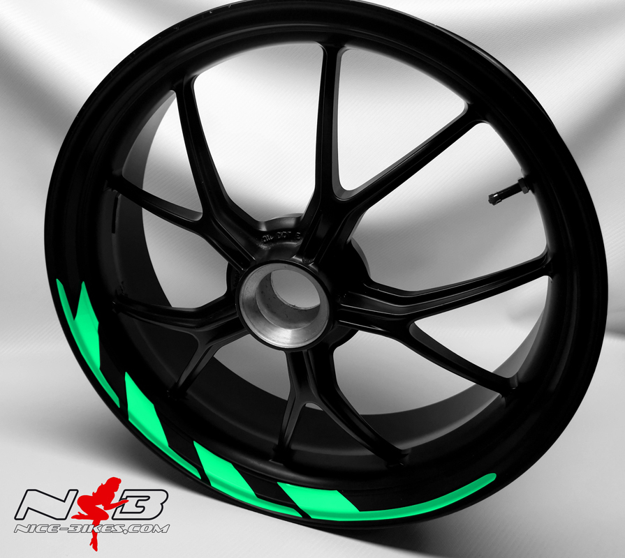 Motorrad Foliendesigns und Dekore - Hera Felgendekor Mint Blue - Hera 501 Mint Blue Hera Felgendekor Mint Blue