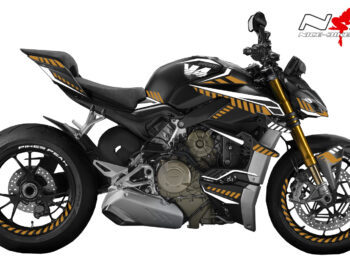 Foliendesign DUCATI Streetfighter ab 2021 Inferno Edition Olympic Gold