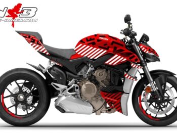 Foliendesign DUCATI Streetfighter ab 2021 Inferno Magic Black