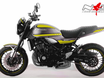 Motorrad Foliendesigns und Dekore - Shop - K.9RS.20.021 Hornet Yellow Foliendesign Kawasaki Z900 RS Bj. 2020 Hornet Yellow
