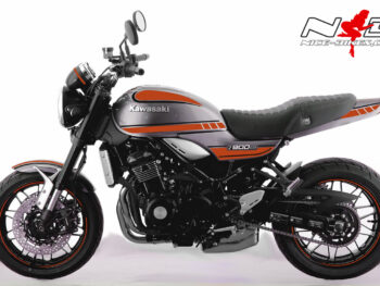 Motorrad Foliendesigns und Dekore - Shop - K.9RS.20.034 Evil Orange Foliendesign Kawasaki Z900 RS Bj. 2020 Evil Orange