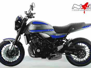 Motorrad Foliendesigns und Dekore - Shop - K.9RS.20.057 Racing Blue Foliendesign Kawasaki Z900 RS Bj. 2020 Racing Blue