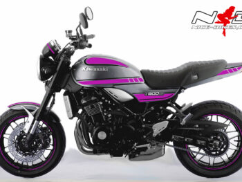 Motorrad Foliendesigns und Dekore - Shop - K.9RS.20.077 Pretty Pink Foliendesign Kawasaki Z900 RS Bj. 2020 Pretty Pink