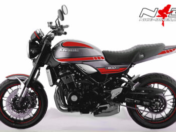 Motorrad Foliendesigns und Dekore - Shop - K.9RS.20.306 Racing Red Foliendesign Kawasaki Z900 RS Bj. 2020 Racing Red