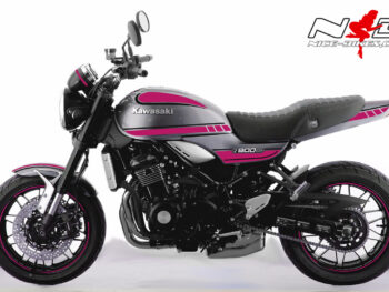 Motorrad Foliendesigns und Dekore - Shop - K.9RS.20.363 Magic Himbeer Foliendesign Kawasaki Z900 RS Bj. 2020 Magic Himbeer