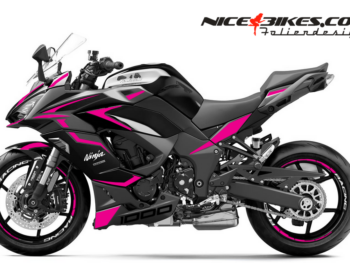 Motorrad Foliendesigns und Dekore - Shop - K.N1000SX.25.077 Pretty Pink Foliendesign Ninja 1000SX 2025 Pretty Pink