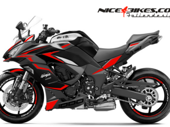 Motorrad Foliendesigns und Dekore - Shop - K.N1000SX.25.306 Racing Red Foliendesign Ninja 1000SX 2025 Racing Red