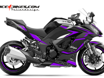Foliendesign Ninja 1100SX 2025 Manga Violett