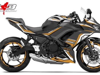 Foliendesign Ninja 650  Olympic Gold