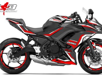 Foliendesign Ninja 650  Racing Red
