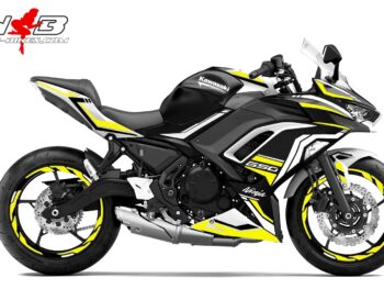 Foliendesign Ninja 650  Hornet Yellow