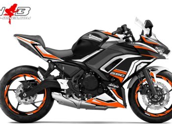 Foliendesign Ninja 650   Evil Orange