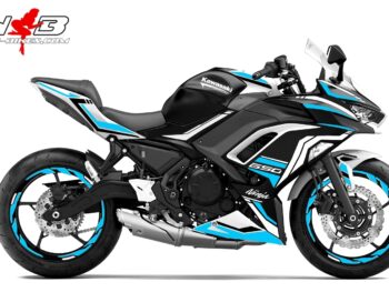 Foliendesign Ninja 650  Light Blue