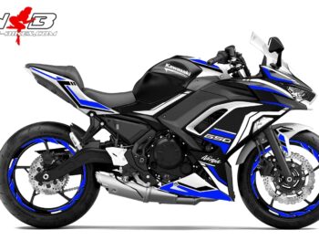 Foliendesign Ninja 650  Racing Blue