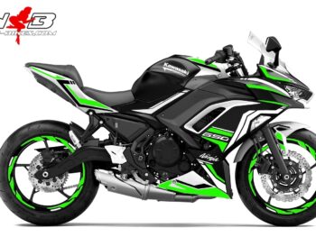 Foliendesign Ninja 650  Lime Green