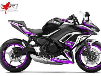 Foliendesign Ninja 650 Manga Violett