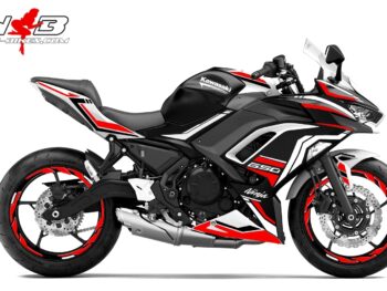 Foliendesign Ninja 650  Racing Red