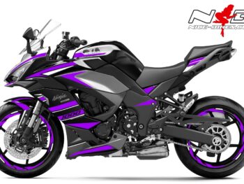 Foliendesign Kawasaki Z1000SX Manga Violett