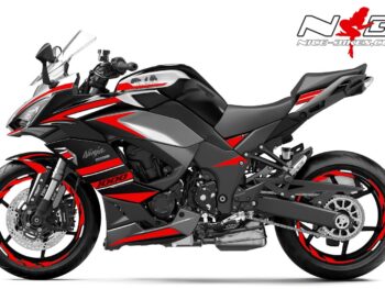 Foliendesign Kawasaki Z1000SX Racing Red