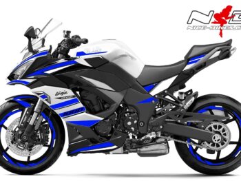 Foliendesign Kawasaki Z1000SX Racing Blue