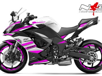 Foliendesign Kawasaki Z1000SX Pretty Pink