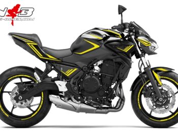 Foliendesign Kawasaki Z650 Bj. 2021 Hornet Yellow