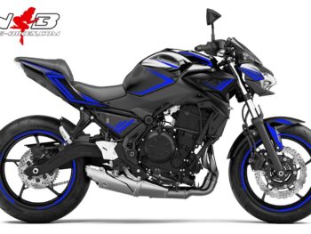 Foliendesign Kawasaki Z650 Bj. 2021 Racing Blue