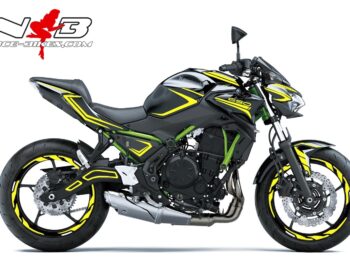 Foliendesign Kawasaki Z650 Bj. 2020 Neon Yellow